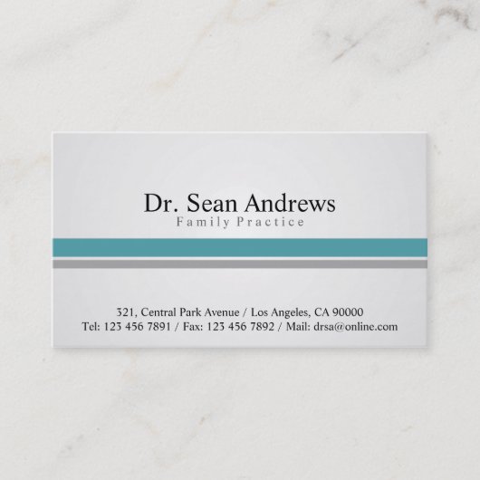 Doktor - Visitenkarten Visitenkarte (Vorderseite)