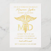 Doktor von Medicine Abschluss Gold