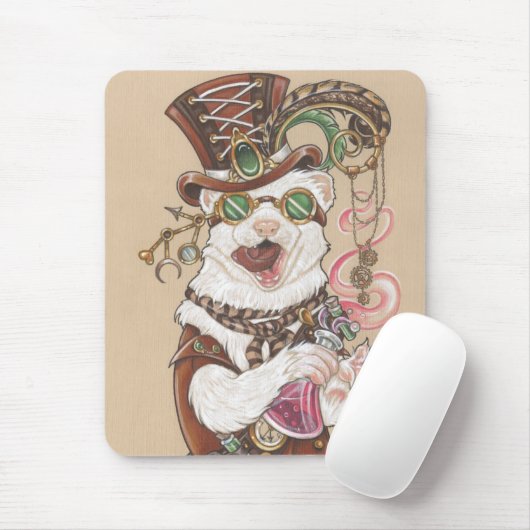 Doktor Weaselhoffer Ferret Mousepad Design (Mit Mouse)