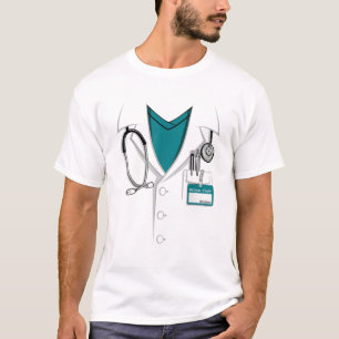 Doktor Weißer Laborkittel - Halloween-Kostüm T-Shirt