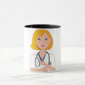 Doktor With A Stehoscope Mug Tasse (Zentrum)