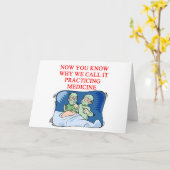 DOKTOR-Witz Karte (Gelbe Blume)