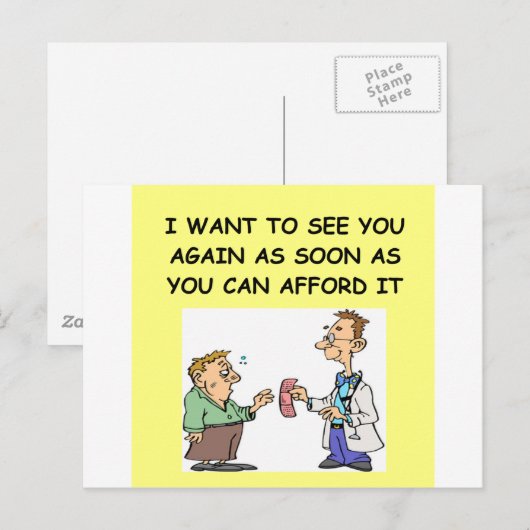 DOKTOR-Witz Postkarte (Vorne/Hinten)