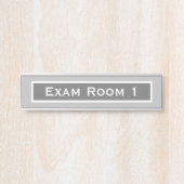 Doktor-Zahnarzt-Prüfraum Tür Zeichen Grau Türschild (Vorderseite )