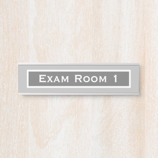Doktor-Zahnarzt-Prüfraum Tür Zeichen Grau Türschild (Vorderseite )