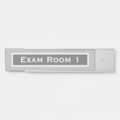 Doktor-Zahnarzt-Prüfraum Tür Zeichen Grau Türschild (Vorderseite )