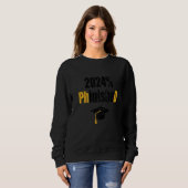 Doktorand 2024 Fertiggestellt Doktorgrad Bekümmer Sweatshirt (Vorne ganz)