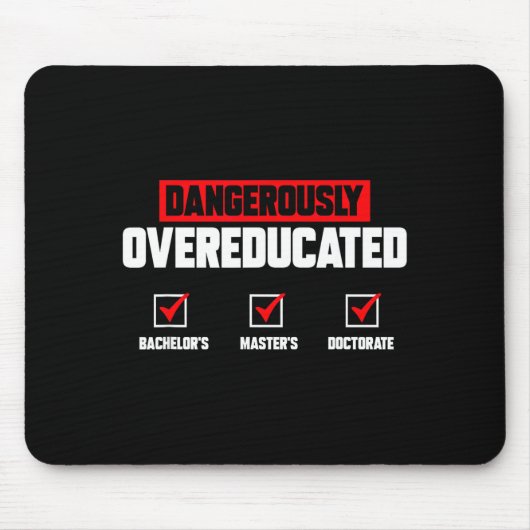 Doktorand Absolvent Doktortitel ph.d. Abschluss Mousepad (Vorne)