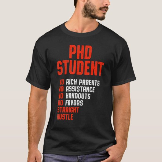Doktorand Dissertation Doktorat Abschluss 22 T-Shirt (Vorderseite)