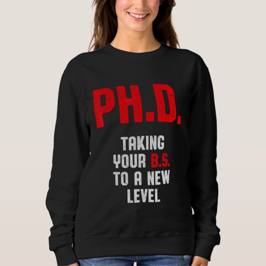 Doktorand Dissertation Doktorat Abschluss 2 Sweatshirt (Vorderseite)