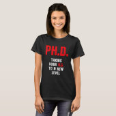 Doktorand Dissertation Doktorat Abschluss 2 T-Shirt (Vorne ganz)