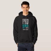 Doktorand Dissertation Doktorat Abschluss 44 Hoodie (Vorne ganz)