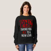 Doktorand Dissertation Doktorat Abschluss 49 Sweatshirt (Vorne ganz)