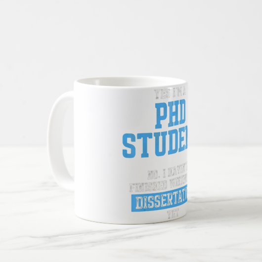 Doktorand Dissertation Doktorat Abschluss _9 Kaffeetasse (Vorderseite Links)