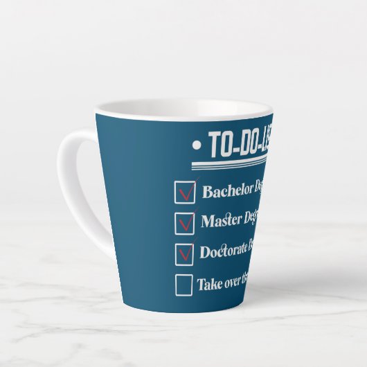 Doktorand Doktorand Dissertation Doktor Grad Milchtasse (Linke Ecke)