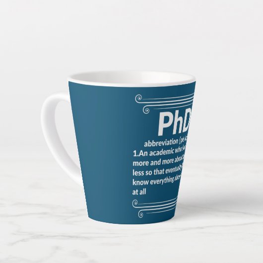 Doktorand Doktorand Dissertation Doktor Grad Milchtasse (Linke Ecke)