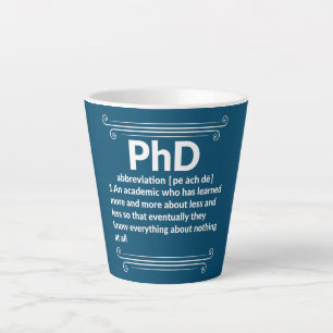 Doktorand Doktorand Dissertation Doktor Grad Milchtasse