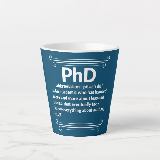 Doktorand Doktorand Dissertation Doktor Grad Milchtasse (Vorderseite)