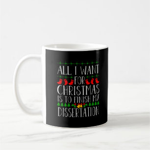 Doktorand Doktorand Student Funny Christmas Gag Ge Kaffeetasse