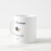 Doktorand Dr. Doktorat Abschluss Geschenk lustig Kaffeetasse (Vorderseite Links)