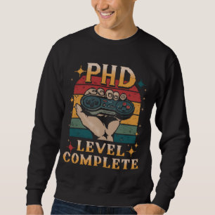 Doktorandenabschluss Promotion Doktortitel Gaming Sweatshirt
