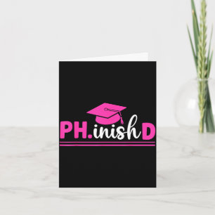 Doktorandin Ph.D. Frauen.Abschluss Promotion Karte