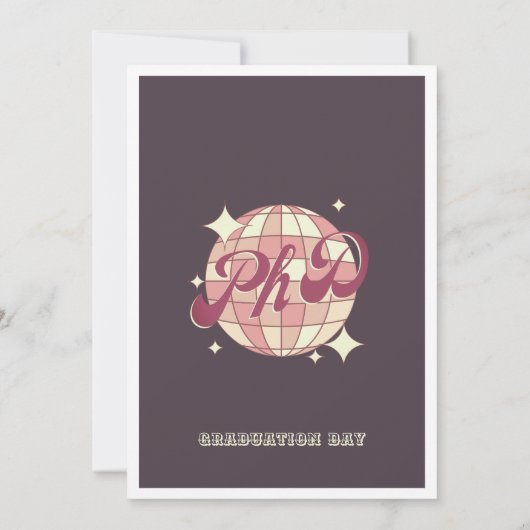 Doktorarbeit Abschluss Dissertation Einladung (Rückseite)