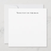 Doktorarbeit Abschluss Verteidigungskarte (Rückseite)