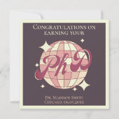 Doktorarbeit Abschluss Verteidigungskarte (Vorderseite)