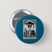 Doktorarbeit PhD Abschluss Tarot Design Button (Vorne & Hinten)