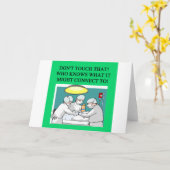 Doktorarzt-Chirurgwitz Karte (Gelbe Blume)