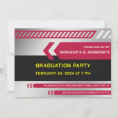 Doktorat Breaking TV News Graduation Party Einladung (Rückseite)