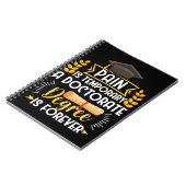 Doktorat Dissertation Verteidigung PhD Abschluss Notizblock (Linke Seite)