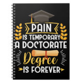 Doktorat Dissertation Verteidigung PhD Abschluss Notizblock (Vorderseite)