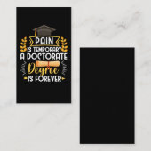 Doktorat Dissertation Verteidigung PhD Abschluss Visitenkarte (Vorne/Hinten)