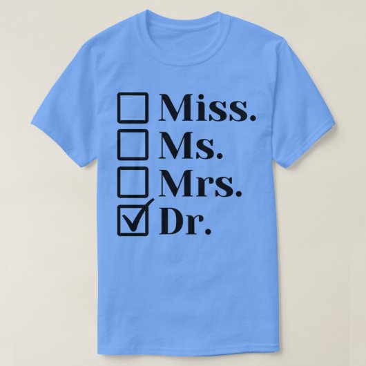 Doktorat Dr. T-Shirt (Design vorne)