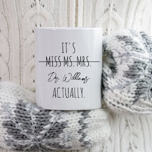 Doktorat Dr. Uni Doktortitel des PHD-Abschlusses D Kaffeetasse