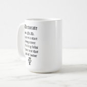 Doktorat, ein lustiges schlechtes Gedicht für eine Kaffeetasse (Vorderseite Links)