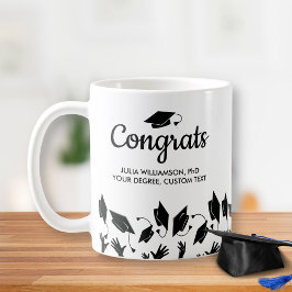 Doktorat Grad Abschluss Gift Glückwunsch Grad Kaffeetasse