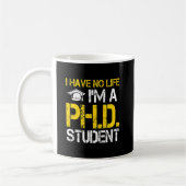 Doktoratsstudent Funny Doctoral Gift 2023 Kaffeetasse (Links)
