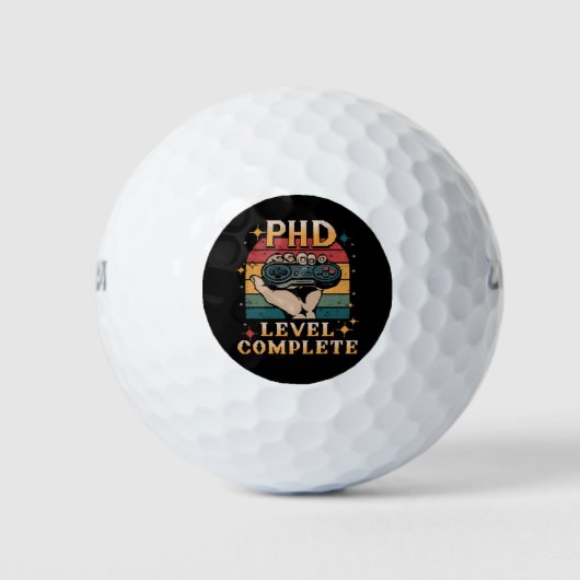 Doktoratsstudium zum Abschluss-Gaming Golfball (Vorderseite)
