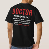 Doktordefinition T-Shirt (Rückseite)