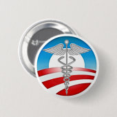 Doktoren für OBAMA Button (Vorne & Hinten)