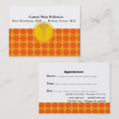 Doktoren Medical Apppointment Beehive Retro Terminkarte (Vorne/Hinten)
