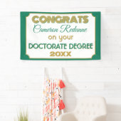 Doktorgrad Glückwunsch! Personalisiertes Banner (Insitu)