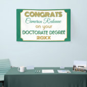 Doktorgrad Glückwunsch! Personalisiertes Banner (Messeveranstaltung)