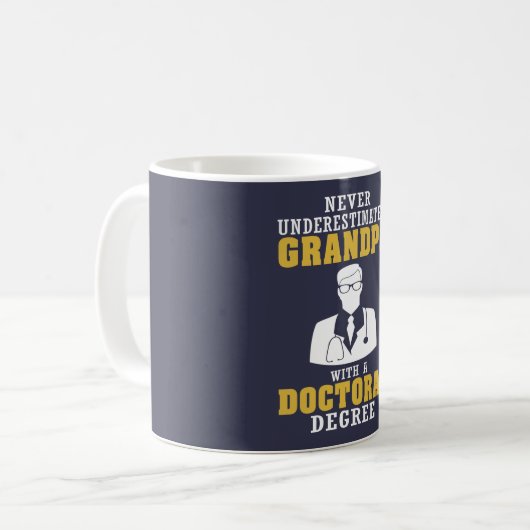 Doktorgrad-Großvater Kaffeetasse (Vorderseite Links)