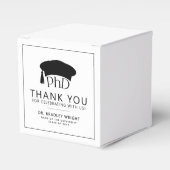 Doktorhut Abschluss Danke Geschenkschachtel (Vorderseite)
