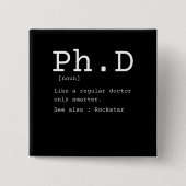 Doktorlehrerin lustig button (Vorderseite)