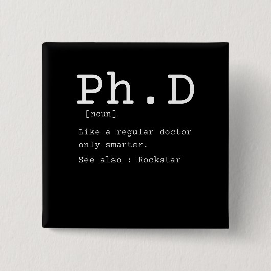 Doktorlehrerin lustig button (Vorderseite)